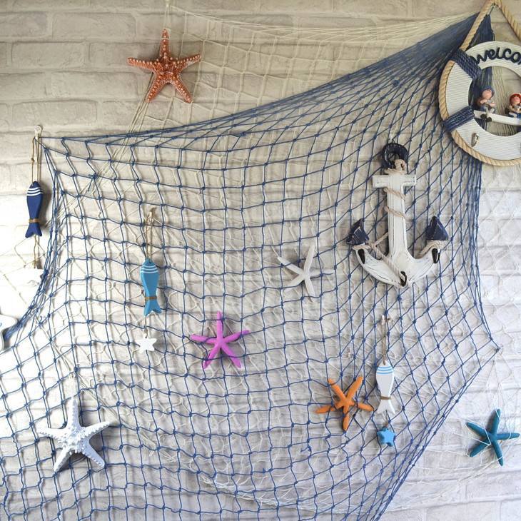 Reduced Price!Creative Decorative Nautical Fishing Net Seaside