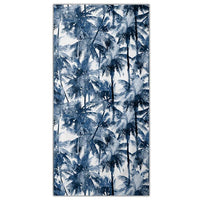 XL Quick-Dry Blue Palm Tree Pattern Beach Towel