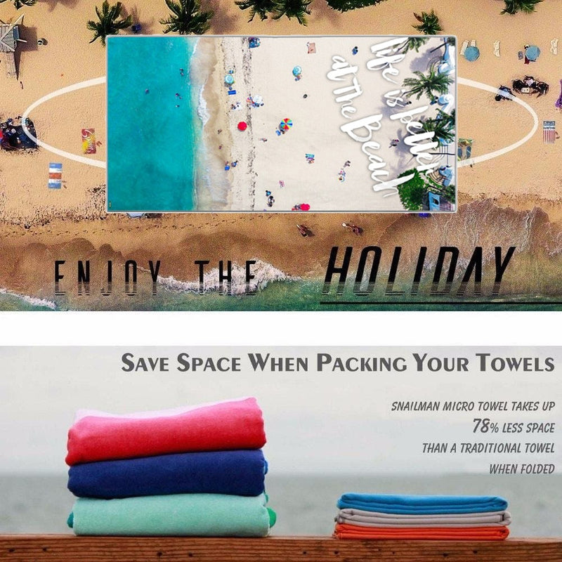 XL Quick-Dry Life Is Better At The Beach Towel