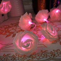 Battery-Power Rose LED Flower String Light