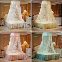 Sheer 26" Round Double Lace Princess Bed Canopy