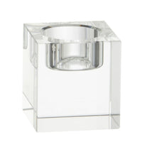 Solid Square Glass Tealight Stand Candle Holder
