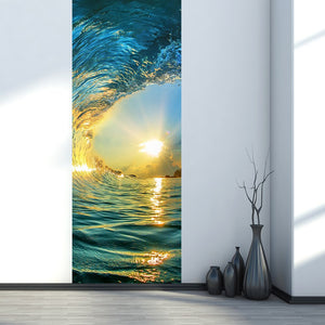 Tropical Beach / Ocean 3D Door Mural Sticker