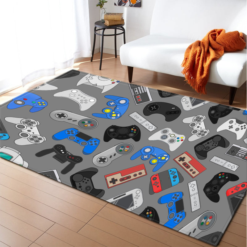 Kids Video Game Controller Gaming Area Rug Floor Mat