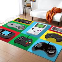 Kids Video Game Controller Gaming Area Rug Floor Mat