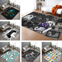 Kids Video Game Controller Gaming Area Rug Floor Mat