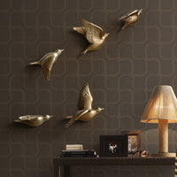 Multi-Color 3D Wall-Mounted Flying Bird Sculpture