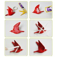 Multi-Color 3D Wall-Mounted Flying Bird Sculpture