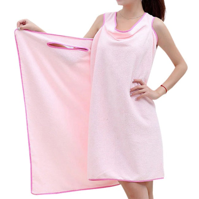 Women's Scoop Top Wearable Bath Towel Wrap