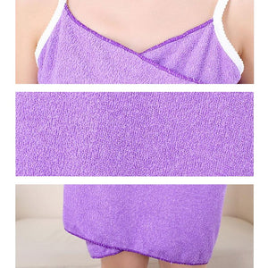 Women's Spaghetti Strap Wearable Bath Towel Wrap