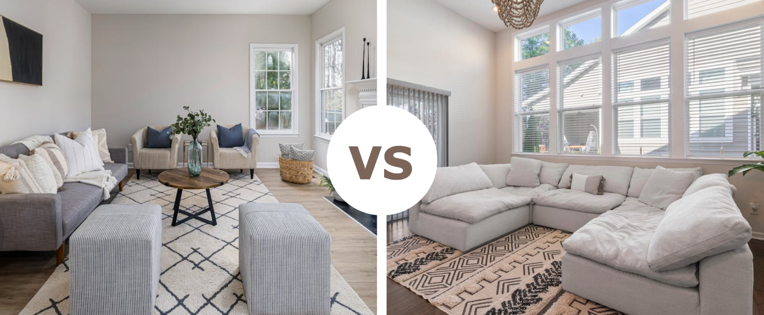 Sectional vs Sofa & Loveseat Layout